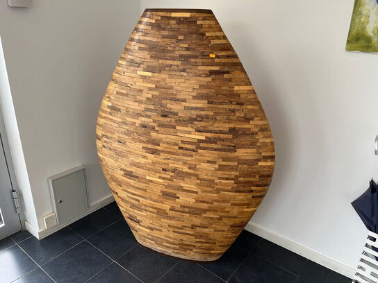Træ vase