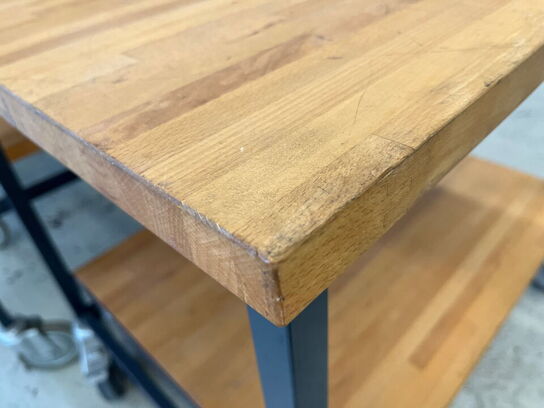 2 Stk. Rulleborde med træplade