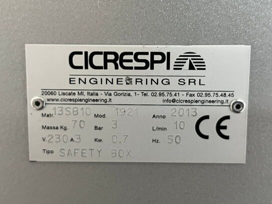CICRESPI laser skære med styre computer