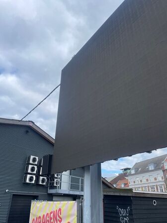 Storskærm på 52,25m2 (se beskrivelse)