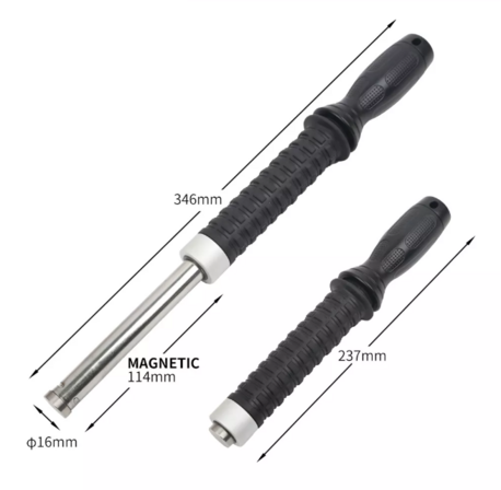 Teleskopisk magnetstang TMR-S – længde 237–346 mm, magnetisk overflade 114 mm