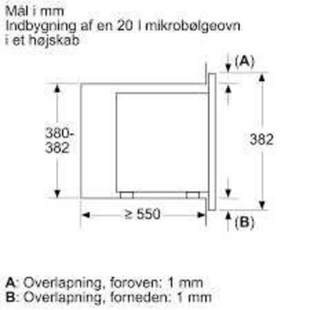 Bosch BFL623MW3 Mikroovn til indbygning Hvid (MOMSFRI)