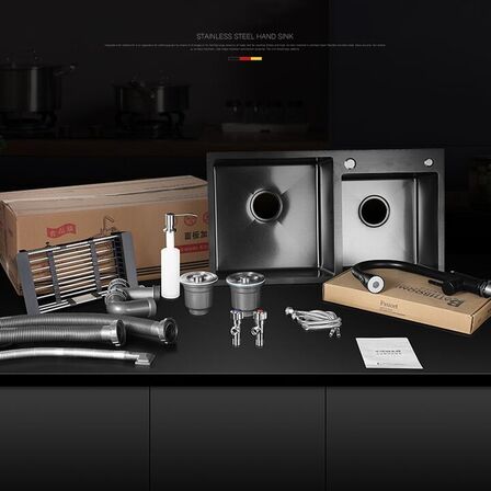 Multifunktionel vask med armatur