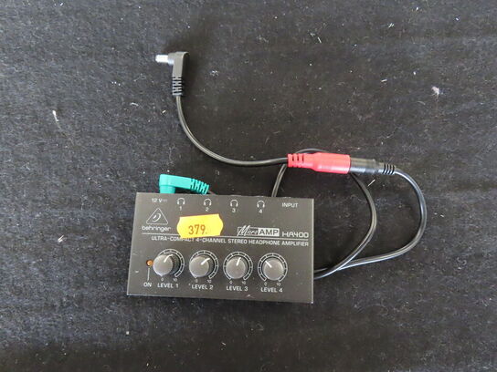 Hovedtelefonsforstærker - Microamp HA400 - BEHRINGER