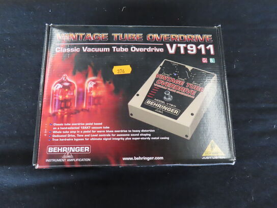 Guitarpedal - Vintage tube overdrive model VT911 - BEHRINGER