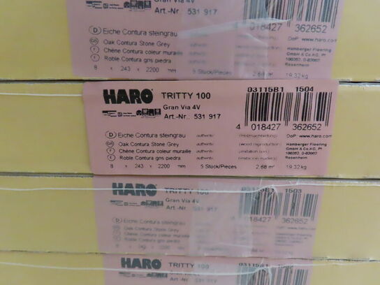 1 pl. Laminatgulv HARO Oak Contura Stone Grey (100 kvm)