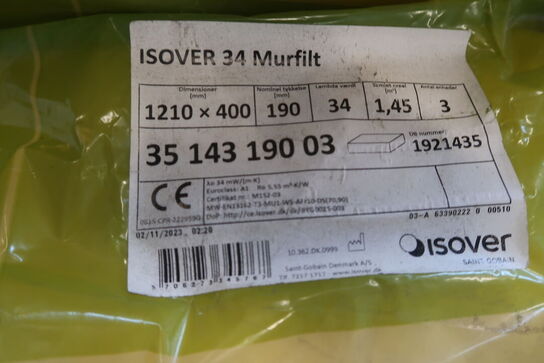7,25 m2 isolering 190 mm