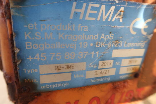 Pallegafler til kran Hema
