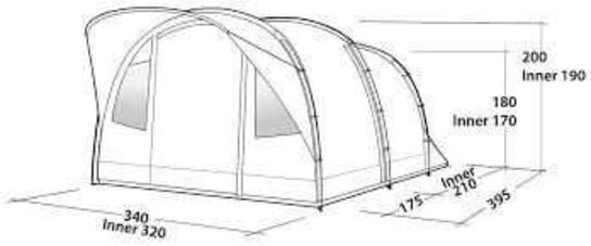 Easy Camp Edendale 600 famillie telt 6 Personer
