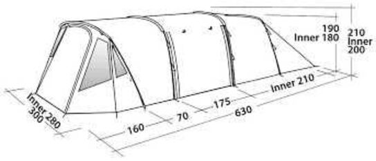 Easy Camp Palmdale 500 Lux familietelt 5 personer
