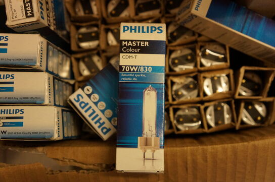 Kasse med diverse lysstofsrør 