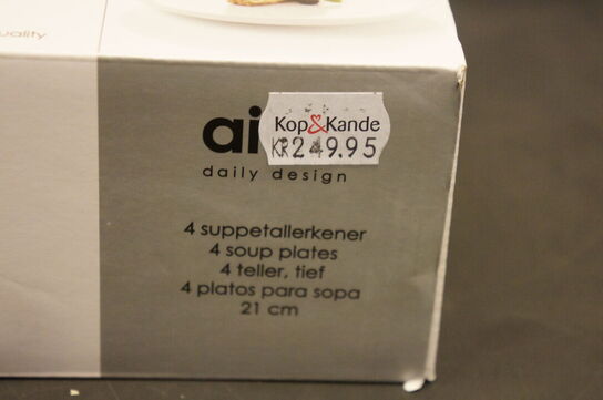 8 stk. Suppetallerkner ATELIER 