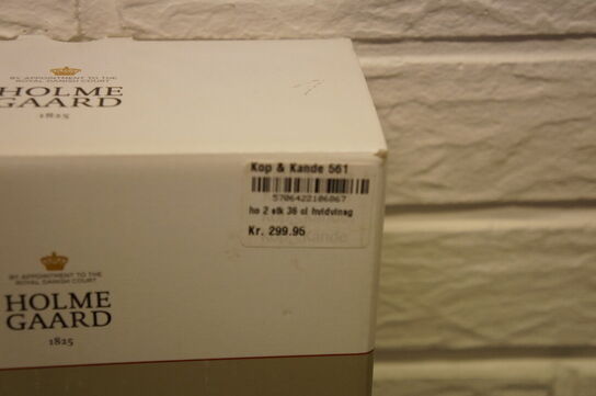 4 stk. Hvidvinsglas HOLMEGAARD 