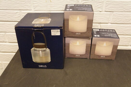 4 kasser LED lys SIRIUS 