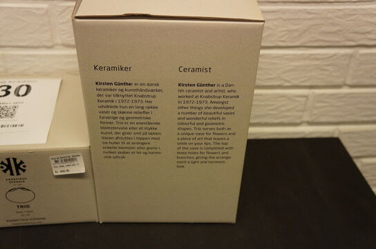 2 stk. Vaser KNABSTRUP KERAMIK 