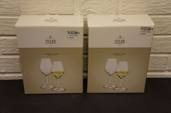 4 stk. Hvidvinsglas HOLMEGAARD 