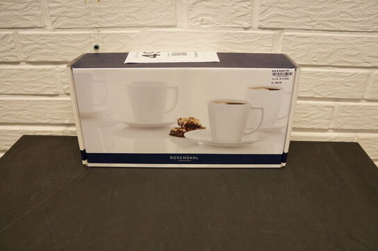 4 stk. Kaffekop m. underkop ROSENDAHL 