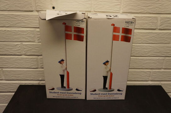 2 stk. studenterflag KAY BOJESEN