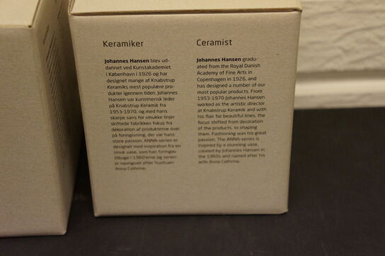 2 stk. Vaser KNABSTRUP KERAMIK 