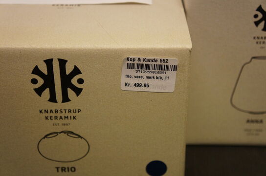 2 stk. Vaser KNABSTRUP KERAMIK 