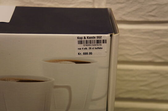 4 stk. Kaffekop m. underkop ROSENDAHL 