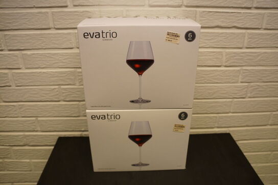 12 stk. Rødvinsglas EVATRIO 
