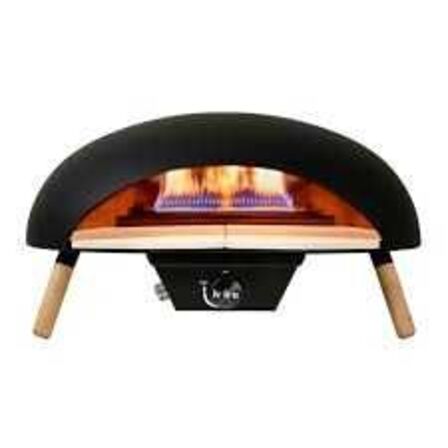 Le Feu Turtle Pizzaoven, gas 18" med drejesten 