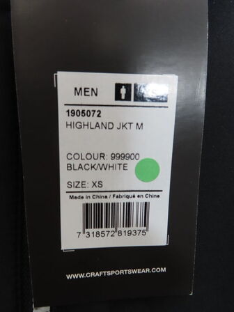 Jakke CRAFT Str.: XS