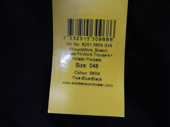 Bukser SNICKERS Str.: 48