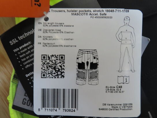 Shorts 3/4 MASCOT Str.: C48