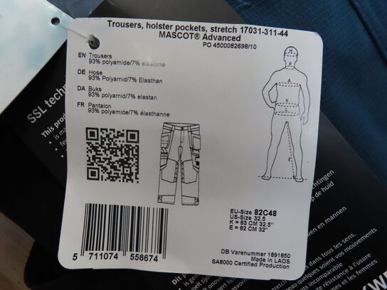 Bukser MASCOT Str.: 82C48