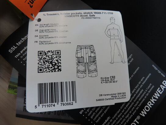 Shorts 3/4 MASCOT Str.: C52