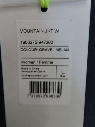 Jakke CRAFT DAME Str.: L