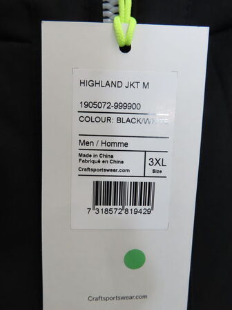 Jakke CRAFT Str.: 3 XL