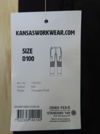 Bukser KANSAS Str.: D100