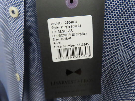 Skjorte J.HARVEST & FROST Str.: XL 43/44