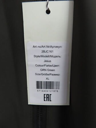 Jakke 2BLIND2C Str.: XL