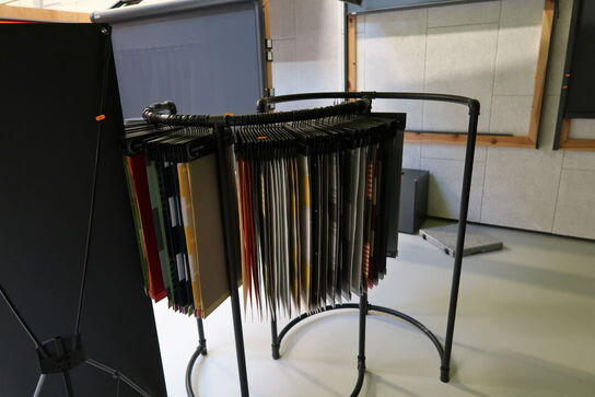 Stativ med div. Vareprøver