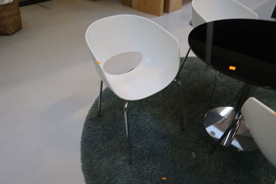 Bord med 4 stk. loungestole SINTESI Orbit Large