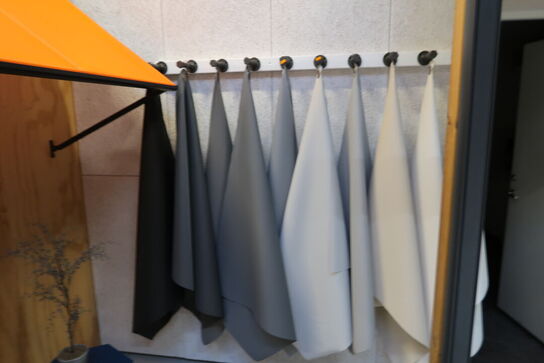 Stativ med div. Vareprøver