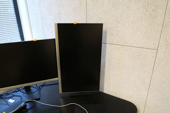 3 stk. computerskærme HP 27mq med dockingstation LENOVO Thinkpad Hybrid m.m.