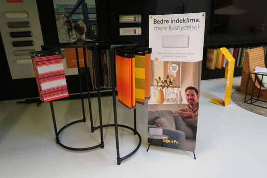 Stativ med div. Vareprøver