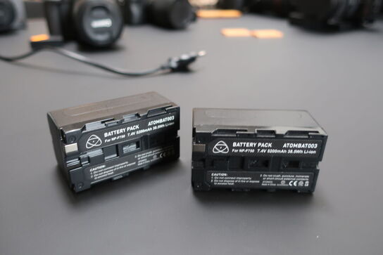 Monitor SHINOBI Atomos med 2 stk. batterier