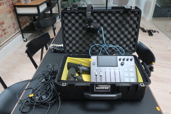 Mixer RØDE Caster PRO II samt 2 stk. mikrofoner SHURE SM7B