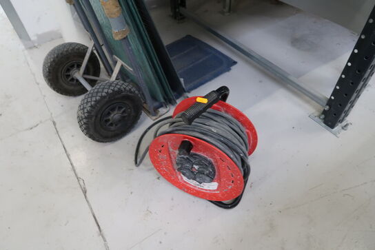 Kabeltromle samt sækkevogn