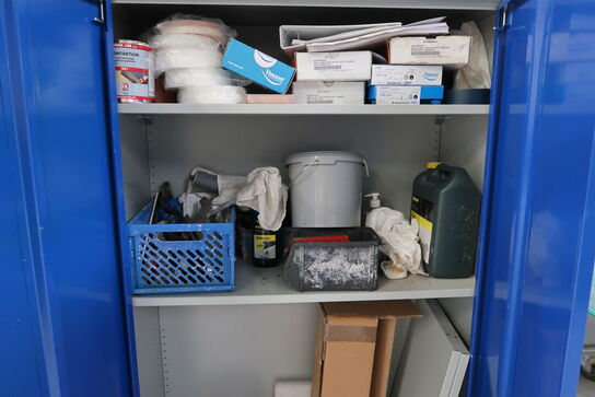 Stålskab med div. varelager