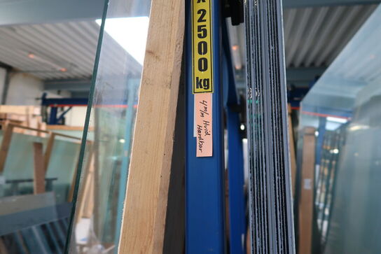 Div. Glas i reolssytem (reolsystem medfølger ikke)