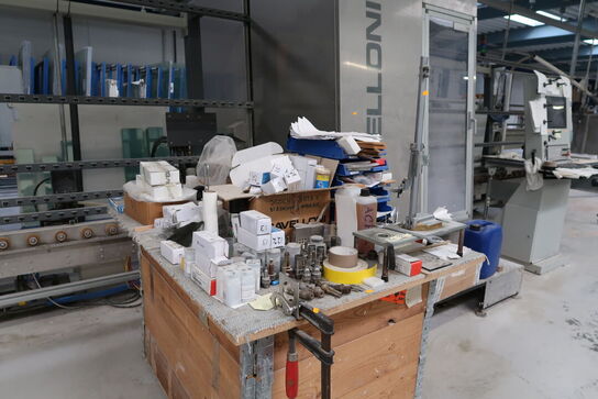 Palle, pallerammer samt div. Værktøj og varelager