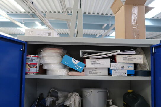 Stålskab med div. varelager