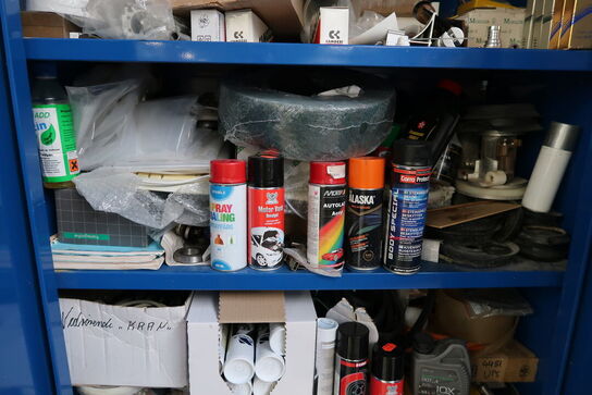 Stålskab med div. Reservedele